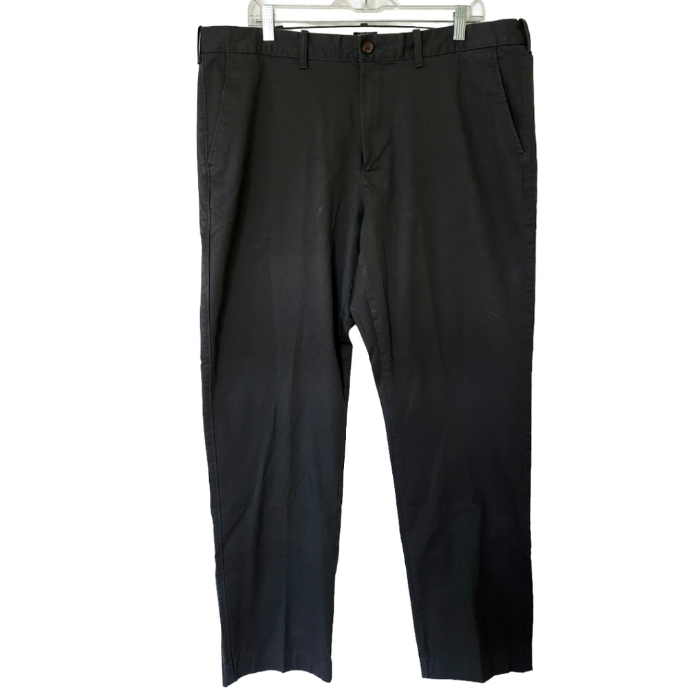 J Crew Factory Flex Gray Straight Chino Pants Khakis Men’s 38x32 - Picture 2 of 14